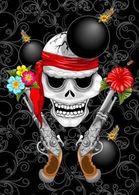 Pirate Skull Tattoo Style