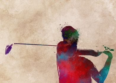 Golf sport art