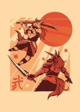 Unicorn samurai