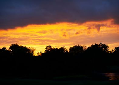 sunset in minneapolis