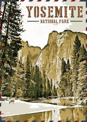 Yosemite Travel Poster