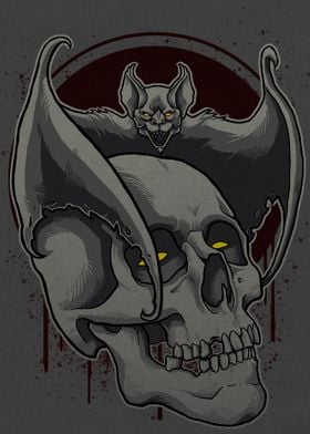 Skull and Bat