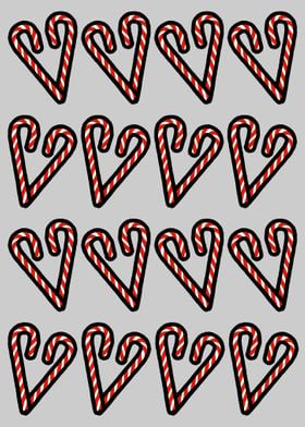 Candy Cane Hearts