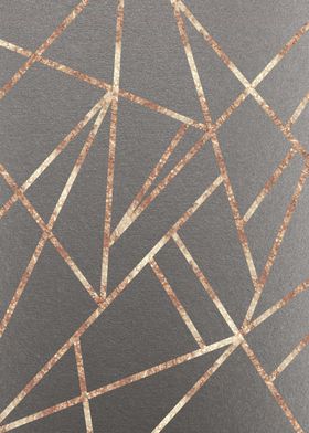 Gray Rose Gold Geo 1