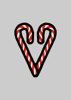 Candy Cane Heart