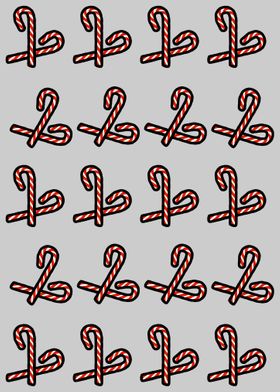 Pattern of Candy Canes