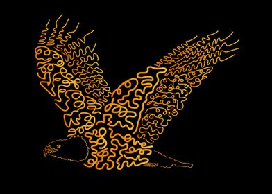 Eagle bird art