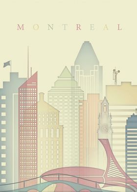 Montreal Canada Skyline