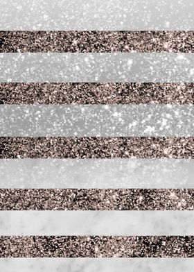 Marble Rose Gold Glitter 2