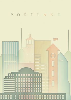 Portland Oregon Skyline