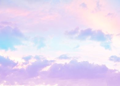 Unicorn Pastel Clouds 1 
