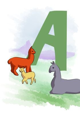 A for Alpaca