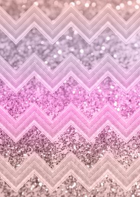 Unicorn Glitter Chevron 2