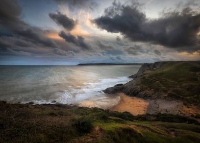 Pobbles Bay and Three Clif