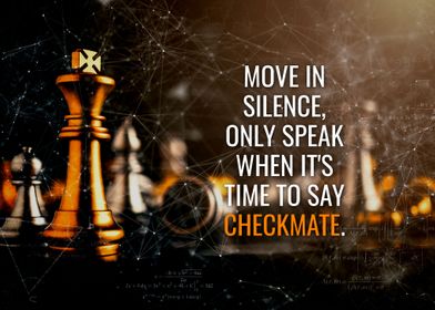Checkmate Poster By Millionaire Quotes Displate