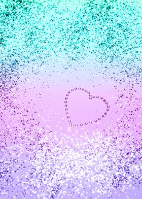 UNICORN Glitter Heart 9