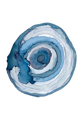 Blue Agate Painting