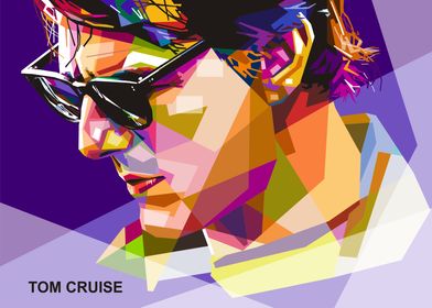 Illustration of Tom Cruise from Mission Impossible poster