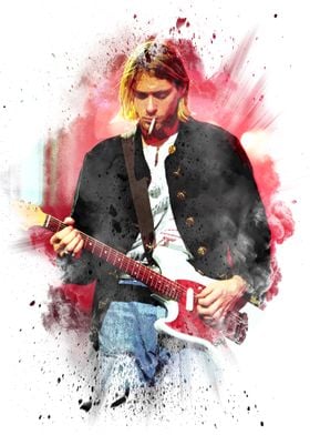 Curt Cobain sing
