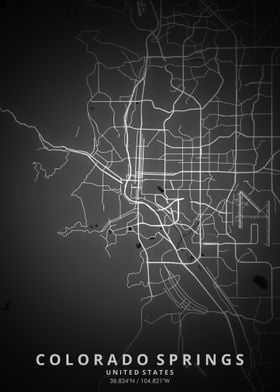 Colorado Springs Map Poste