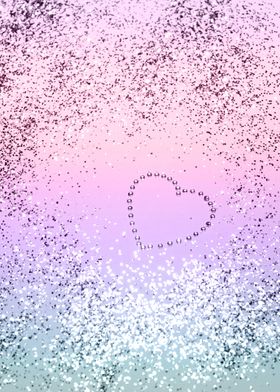 UNICORN Glitter Heart 1