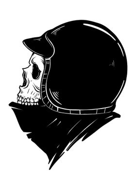 skull helmet illustration