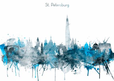 Saint Petersburg Skyline