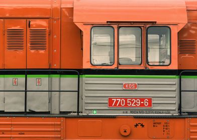 Orange Locomotive