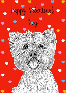 Westie Valentines Day