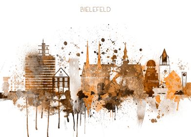 Bielefeld Germany Skyline