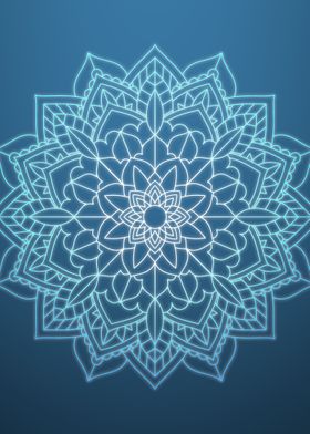 Blue mandala