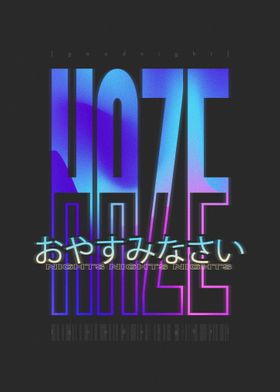 Haze Typography Art