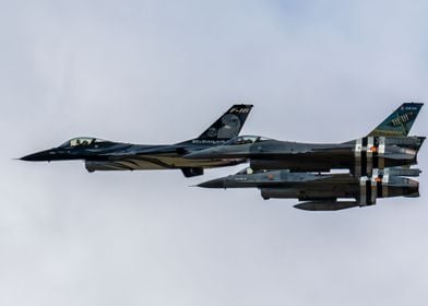 Belgian F16 Flypast