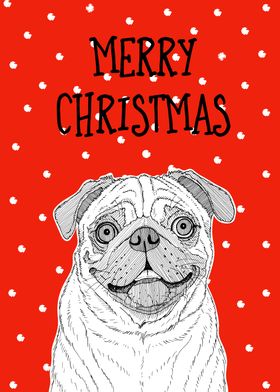 Pug Christmas Greeting