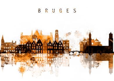 Bruges Belgium Skyline