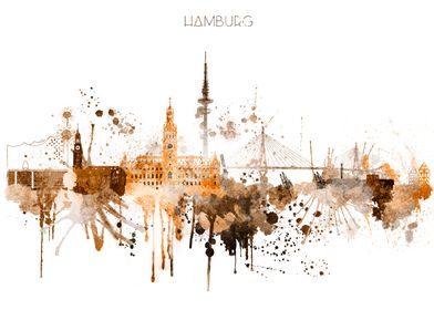 Hamburg Germany Skyline