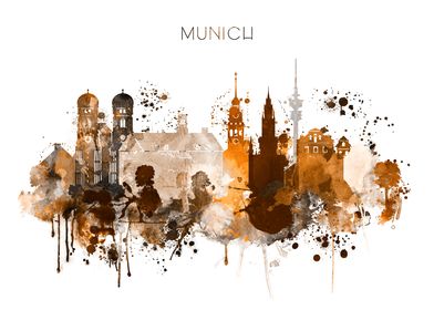 Munich Germany Skyline