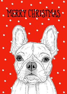 Frenchie Christmas Dog