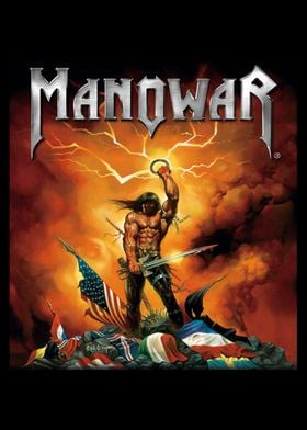 Manowar Metal Band Poster