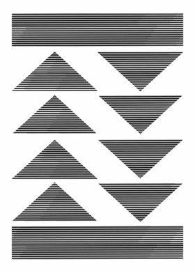 Triangles Woodblock Design