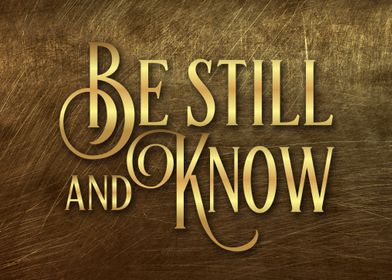 Be Still and Know WallArt