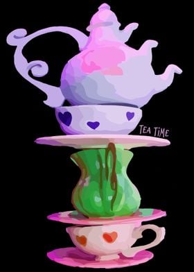Tea Time Alice Wonderland