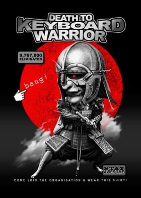 KEYBOARD WARRIOR  GREY