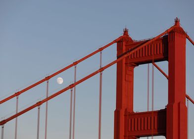 Golden Gate and the Moon