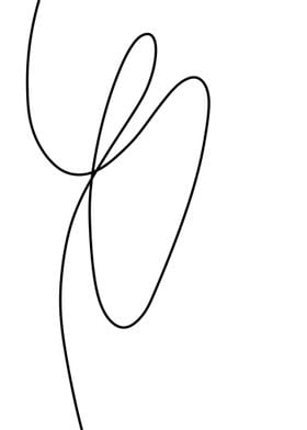 Abstract One Line Drawing