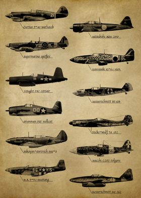WWII Fighter Planes