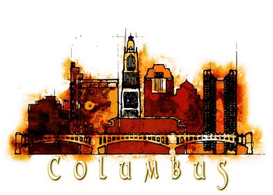 Columbus Ohio Skyline 