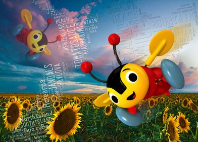 Buzzy Bee Landscape 