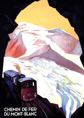 Railway in Mont Blanc