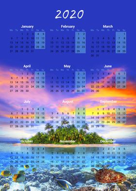 Calendar Tropic 2020